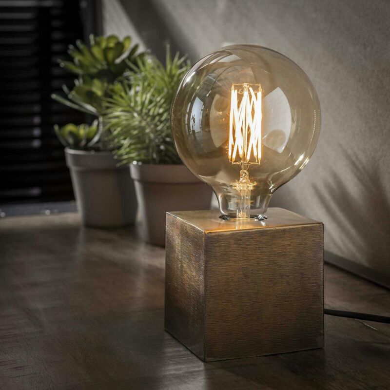 Pier Import - Lampe de chevet vintage bronze vieilli tribeca