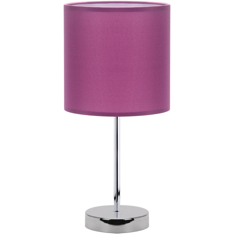 Lampe de chevet violette AGNES E14