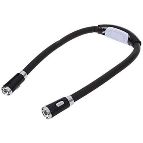 Lampe de cou - Lampe de lecture de cou - Lampe de cou en crochet - Lampe de lecture LED réglable avec cordon tour de cou - Veilleuse tissée portable - Lampe de lecture - Lampe de livre