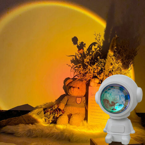 SOLLA Projecteur de coucher de soleil, Sunset Lamp, Lampe de projection de  coucher de soleil à 360 degrés,Lampadaires, Pour séance photo, pour la  décoration de la chambre, mariage, 43 pieds : 