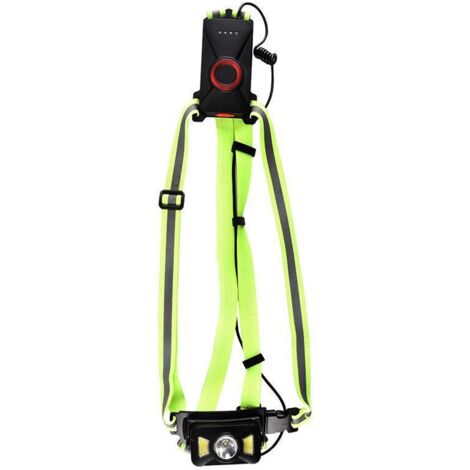 Lampe de Course à Pied, Angle de Faisceau réglable 500 lumens, Bande réfléchissante, Rechargeable par USB, Lampe de Nuit pour Le Torse à Del