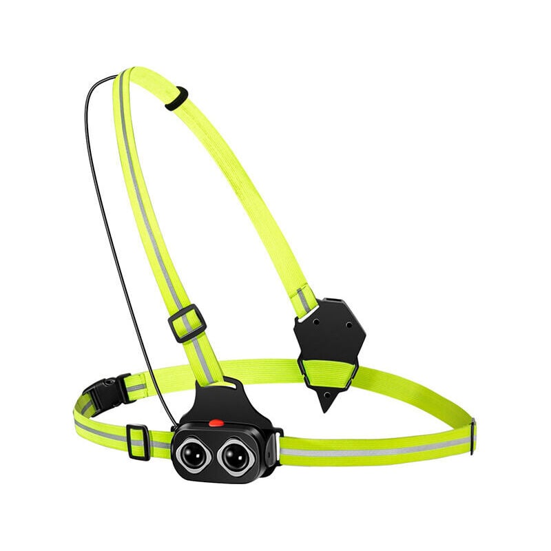 Fei Yu - Lampe de Course Eclairage de Poitrine pour Course, usb Rechargeable led Lampe de Poitrine avec 2 modes d'éclairage et Angle de Faisceau à