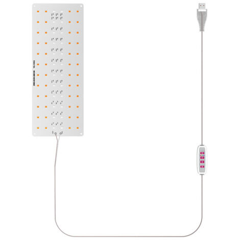 Lampe de croissance LED à spectre complet, dimmable, pour plantes d'intérieur, sous meuble, avec minuterie 8h/12h/16h, alimentation USB 5V, pour serres, mono-tête