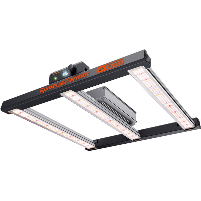 Spider Farmer – Lampe de culture LED 150W dimmable – Spectre complet 660-665nm, 2800-3000K – Pour tentes 60x60 cm et 90x90 cm – Économie d'énergie