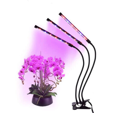 Lampe De Culture Flexible A Led Pour Plantes Hydroponiques Serre 3 Tiges
