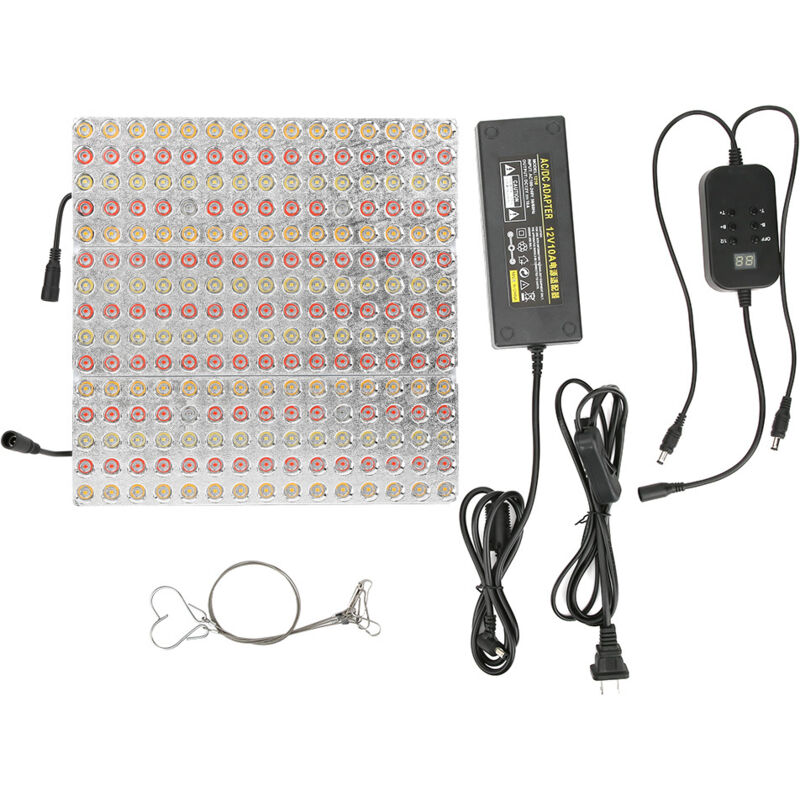 Lampe de culture LED 1000W 225 diodes pour serre et semis, lumière de croissance, prise US 110‑240V