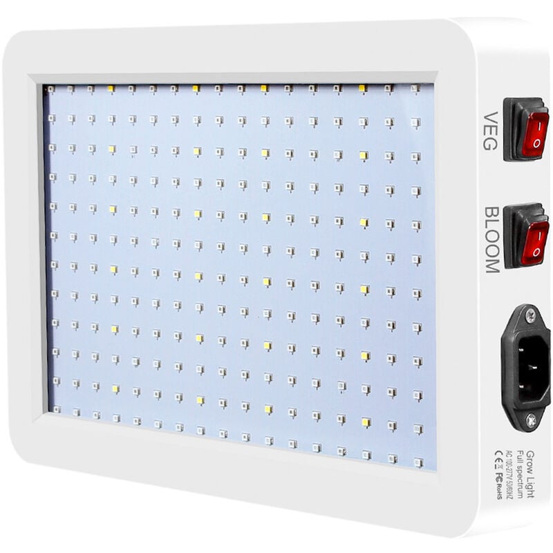 Lampe de culture led pour plantes d'intérieur, spectre complet, légumes et fleurs, double interrupteur, étanche IP65, lampes de culture de plantes