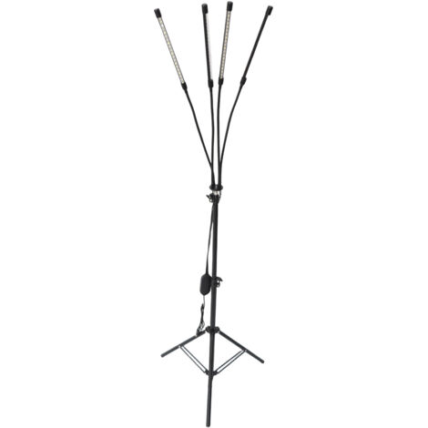 Lampe de Culture LED 80 LEDs 40W avec Timer 4/8/12H et 9 Niveaux de Lumière pour Plantes D'Intérieur, Spectrum Complet, Flexible et avec Contrôle Remote