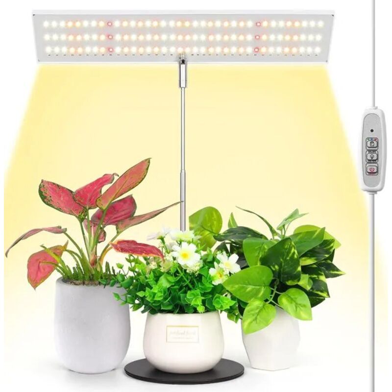 Lampe de Culture LED à Spectre Complet 120 LED / Éclairage pour Plantes – Minuterie, Réglable