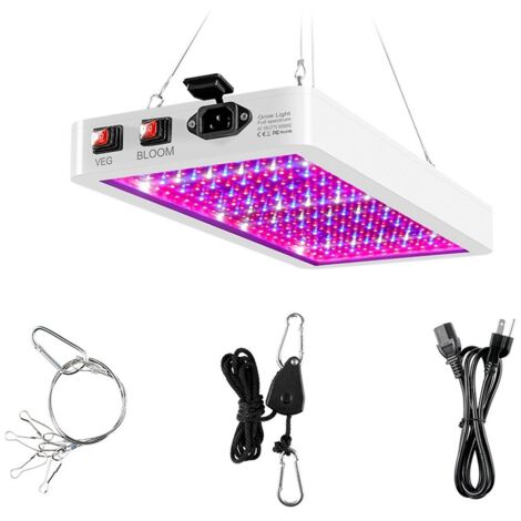 Lampe de culture LED à spectre complet pour serre, panneau quantique, étanche, pour pots et jardinières.