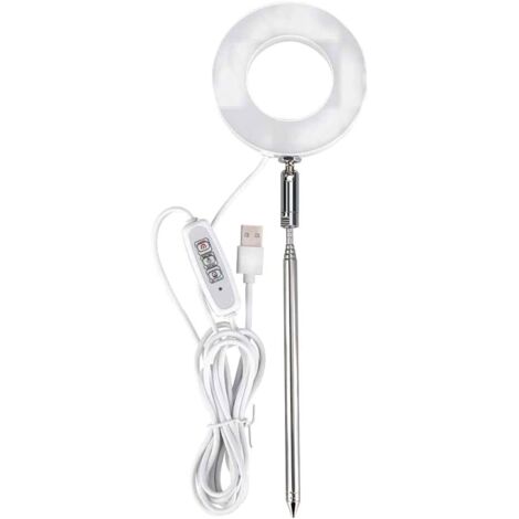 Lampe de culture LED élégante et efficace, spectre complet, hauteur réglable, 3 minuteries