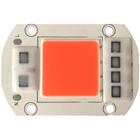 Lampe de culture pour plantes, 1 pièce 50 W en métal et aluminium à spectre complet, puce LED chaude/blanche COB pour culture hydroponique de jardin, faible consommation d'énergie