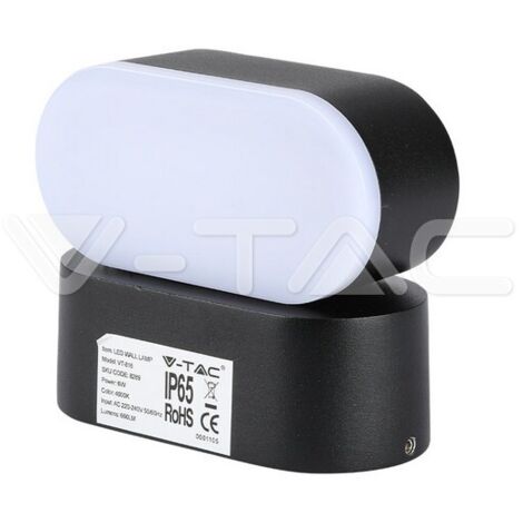Lampe de façade murale extérieure LED ALU spot de jardin éclairage de balcon réglable V-TAC 8288
