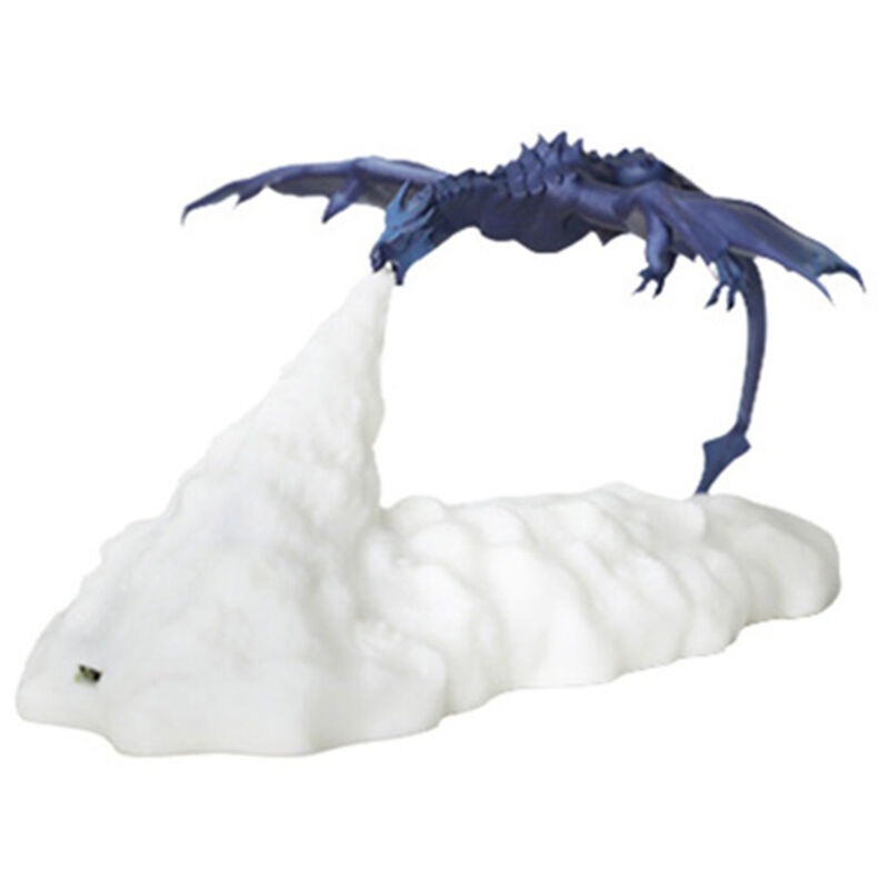 Lifcausal - Lampe de feu de dragon de glace d'impression 3D veilleuse chaude usb rechargeable décoration de la maison cadeau pour enfants