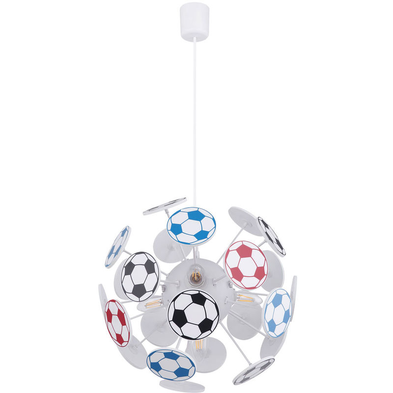 Etc-shop - Gradateur de suspension de plafond pour enfants salle de jeux de football lampe de boule suspendue télécommande dans un ensemble