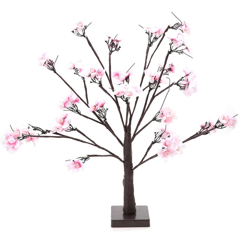 Eosnow - Lampe led d'intérieur en forme de cerisier, 24 pièces, lumière de décoration de fête à domicile