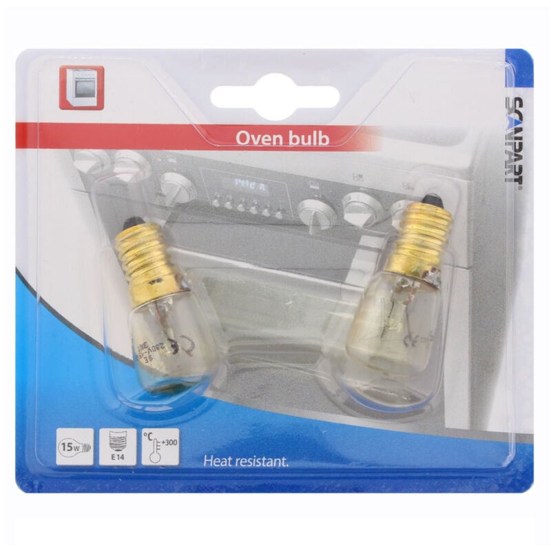 Lampe de four Scanpart E14 15w 300gr Tube A2