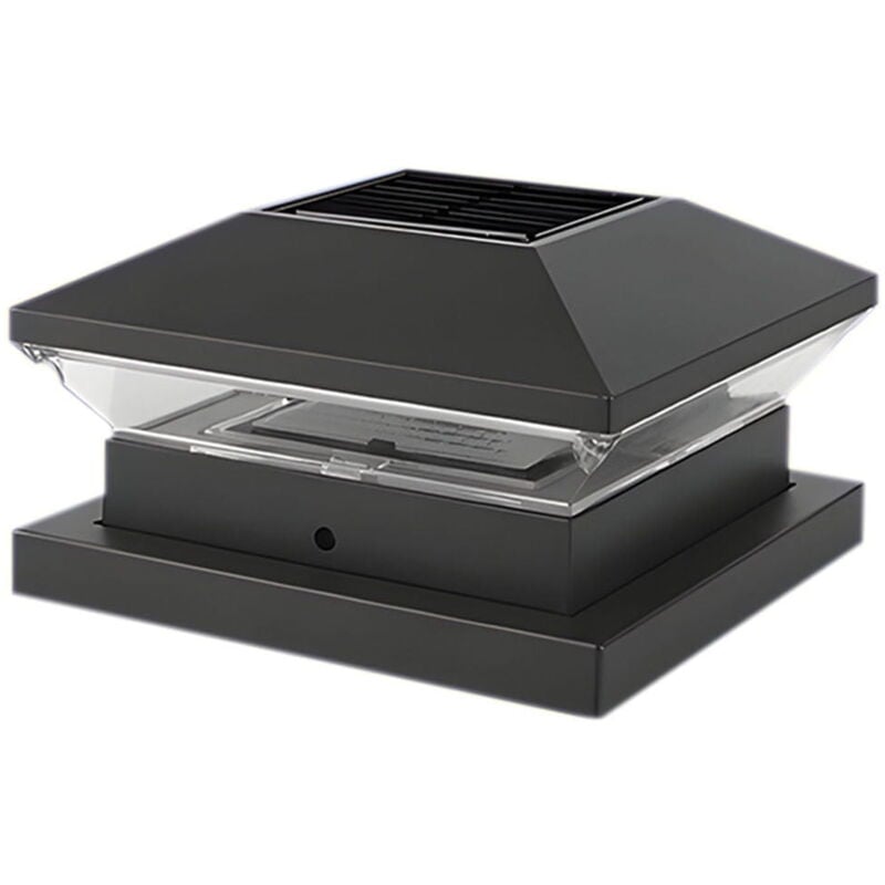 Feiyue - Lampe de jardin, éclairage solaire transparent pour pilier, clôture, portail, terrasse, dentelle, cadeaux de jardinage