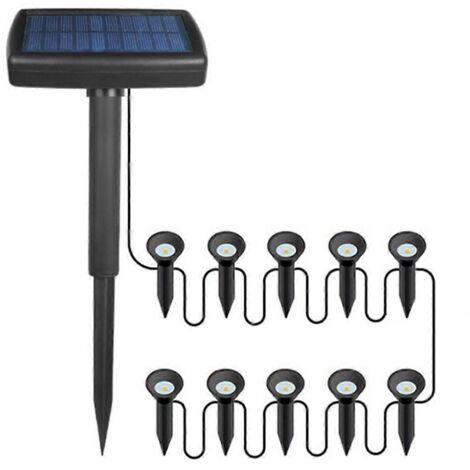 Lampe de jardin extérieure avec petit haut-parleur solaire