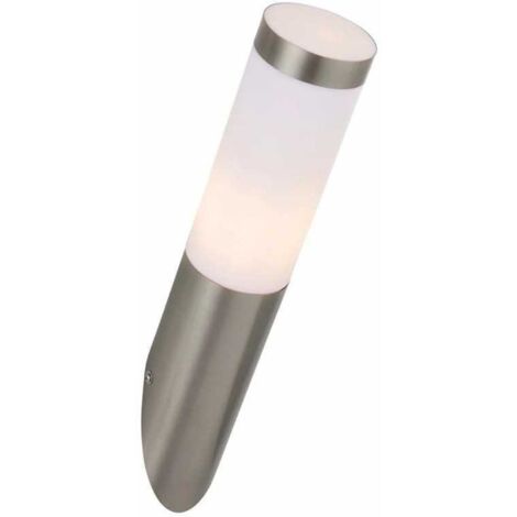 Lampe de jardin LED E27 Sora montage mural argenté