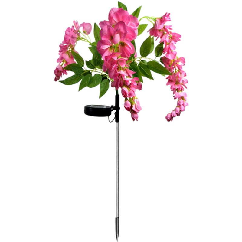 Feiyue - Lampe de jardin solaire à glycine, éclairage led, simulation de composition florale, lampe de jardin d'extérieur, décoration, cadeaux de