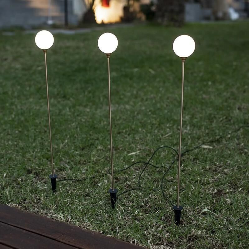 Lampe de jardin solaire à piquer Bruna x3