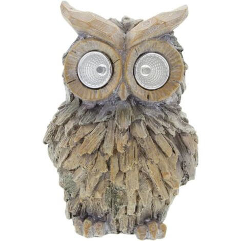Lampe de Jardin Solaire Hibou Créative LED Étanche Décoration Extérieure