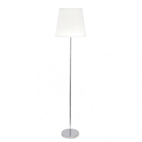 Lampe de Lampadaire Maldivas Living Room 1xe27 Chrome/white 40d de FABRILAMP.