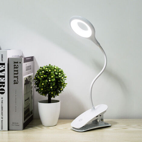 Lampe de lecture à clip Led Lampe de table de protection des yeux à intensité variable