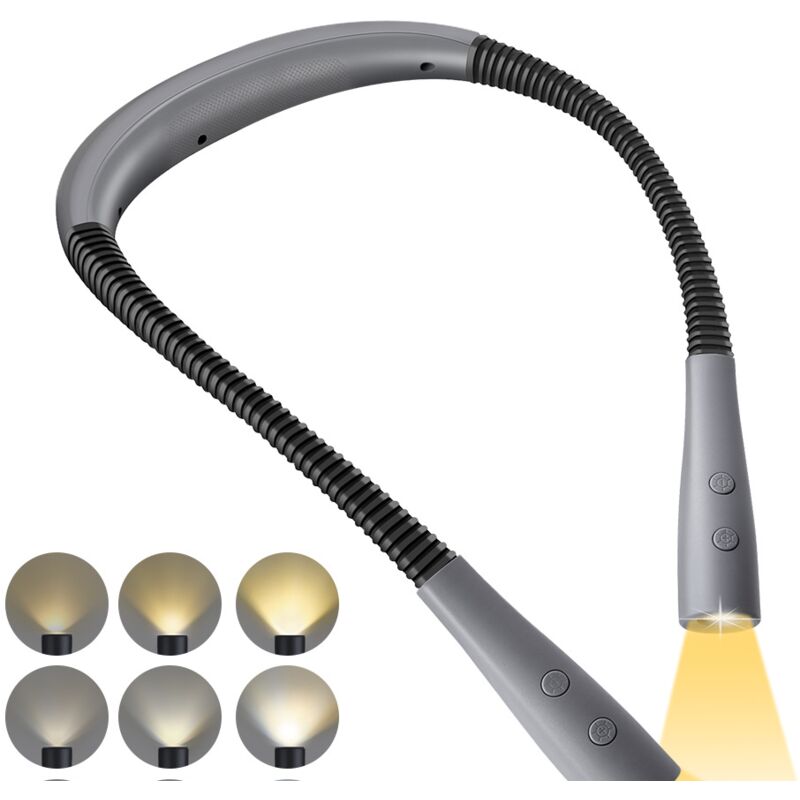 Lampe de lecture à col suspendu LED, lampe de lecture étudiante rechargeable USB portable Night Running light