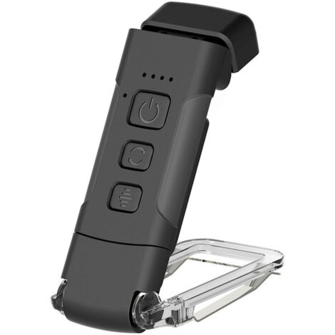 Lampe de lecture à pince rechargeable USB LED, 3 couleurs, 5 niveaux luminosité, minuterie 30/60 min (pour lit)