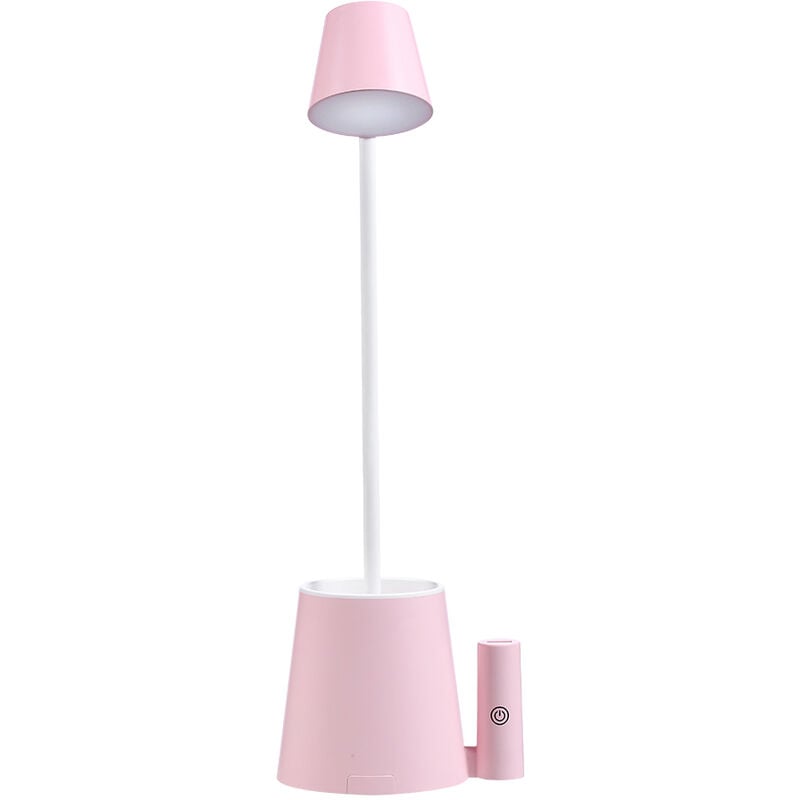 Tlily - Lampe de Lecture avec Lampe de Table de Presse led Rechargeable usb avec Support pour Portable Porte- Ventilateur