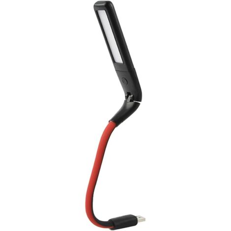 Lampe de lecture de cou suspendue rechargeable d'USB, lampe de bureau pliante menée de dortoir de lecture de livre