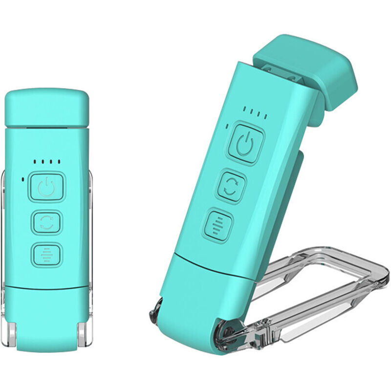 Lampe de lecture de livre rechargeable USB 1600K-6000K Lampe de livre à clipser 500mAh 15 vitesses-vert