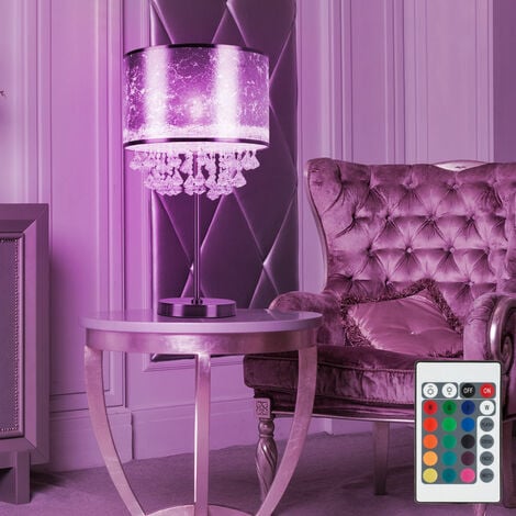 Lampe de table textile salon chambre éclairage lecture veilleuse lampe  multicolore Globo 15260T