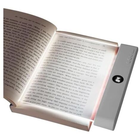 Lampe de lecture LED plate pour livres de chevet, lampe de lecture, lampe de lecture protectrice, lampe de lecture blanche pour la nuit.