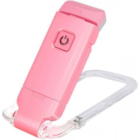 Lampe de lecture LED rechargeable par USB, 3 niveaux de luminosité réglables—Bleu