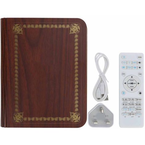 Lampe de Lecture LED Rechargeable, Pliable avec Télécommande, Lampe de Chevet pour Coran, 100-240V, Prise UK