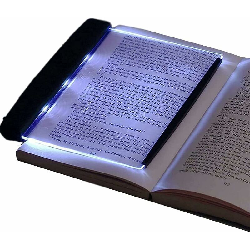 Ersandy - Lampe de Lecture led veilleuse Wedge Book Eye Care Portable Signet Light Bright Book Board pour la Lecture au lit, Voiture