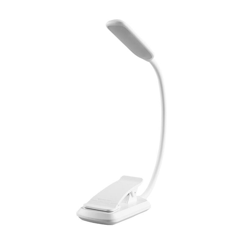 Lampe de Lecture Macaron, Cocoda 7 led Liseuse Lampe Clip Rechargeable, 360° Cou Flexible, 3 Température de Couleur & 3 Niveaux de Luminosité,