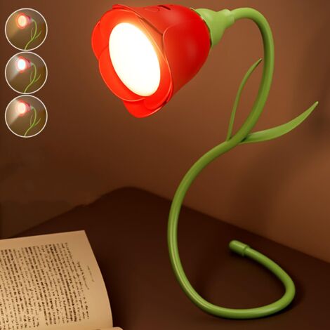 Lampe de Lecture Sans Fil, Rechargeable, Innfiniment Flexibilité  Portable Lumiere de liseuse pour Voyage, Tricot & Bureau  Lampe Rose Éternelle LED - Cadeaux pour Elle Femmes & Mères
