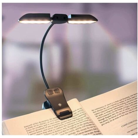 Lampe de Lecture,14 LEDs Liseuse Lampe Clip Rechargeable,lampe livre 3 Modes de Luminosité x 3 Couleurs (Blanc/Chaud/Blanc Chaud),Lampe de Lecture pour Lire au Lit
