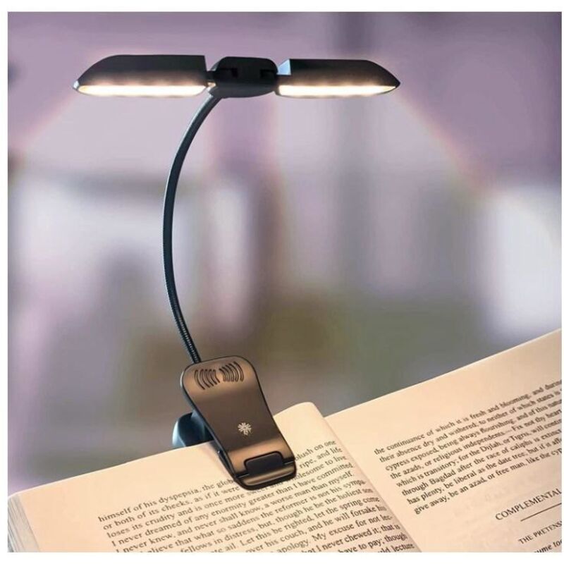 Lampe de Lecture,14 LEDs Liseuse Lampe Clip Rechargeable,lampe livre 3 Modes de Luminosité x 3 Couleurs (Blanc/Chaud/Blanc Chaud),Lampe de Lecture