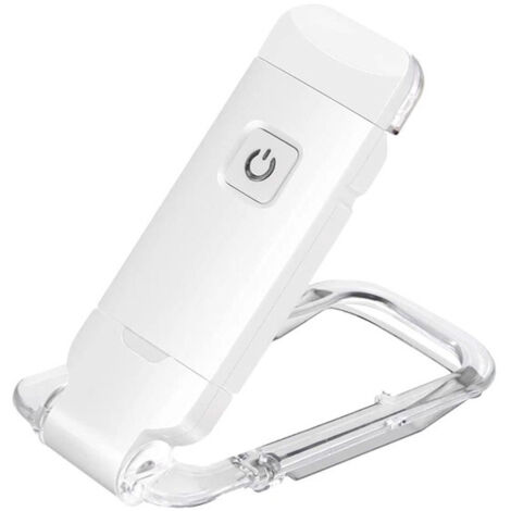 Lampe de livre rechargeable USB pour lire au lit, luminosité réglable, clip LED sur les lampes de lecture de livre, parfait pour les, Ensoleillé