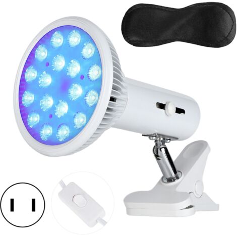 Lampe de luminothérapie bleue portable pour acné, traitement de la jaunisse du nourrisson, appareil LED 110‑240V prise US