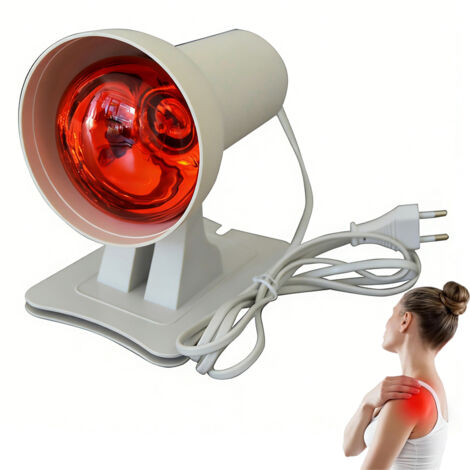 Lampe de luminothérapie infrarouge, lampe chauffante infrarouge, angle réglable, 110 W, pour détendre les muscles fatigués, 11,5 x 17 x 18,5 cm