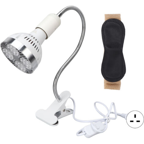 Lampe de luminothérapie LED bleue pour acné, soin de la peau et traitement de la jaunisse - 110-240V avec prise UK