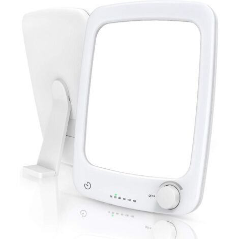 Lampe de luminothérapie réglable de 10 000 lux avec minuterie tactile et support amovible