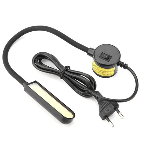 Lampe de machine à coudre LED 6W COB, base magnétique réglable, pour éclairage de travail, prise UE 110-265V