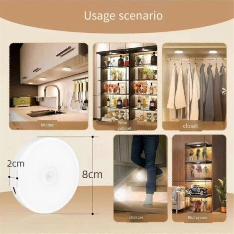 Lampe de meuble LED tricolore avec télécommande --
